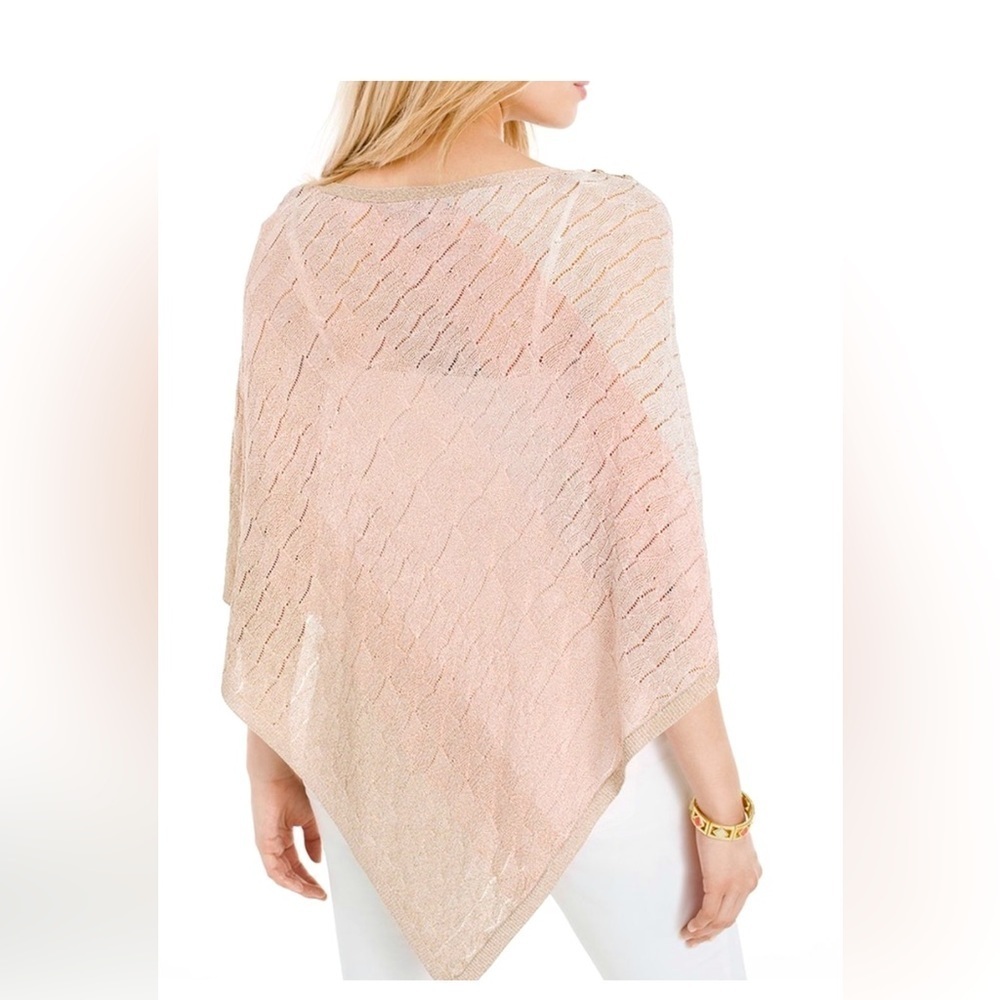 White House Black Market Ombré Poncho Size S - Picture 5 of 9